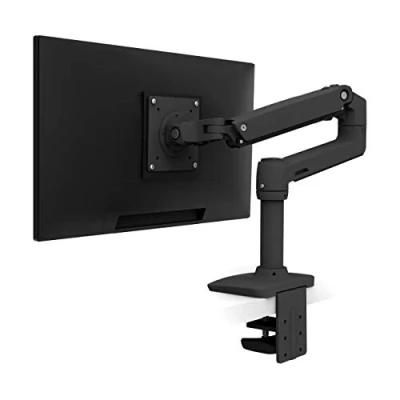 Abbildung von ERGOTRON LX Monitor Halterung in Schwarz, Tischbefestigung Arm mit patentierter CF Technologie für Bildschirme bis 34 Zoll, 3.211.3 kg und VESA Standard