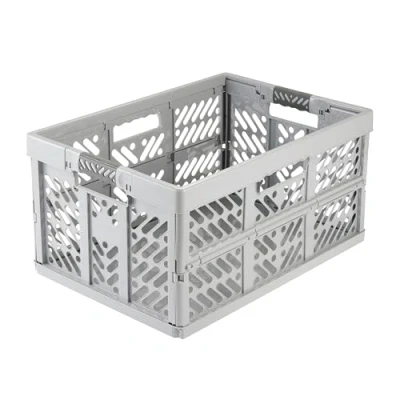 Abbildung von keeeper Stabile Profi Klappbox mit Soft Touch Griffen, 54 x 37 28 cm, 45 l, Ben, Graphit Grau