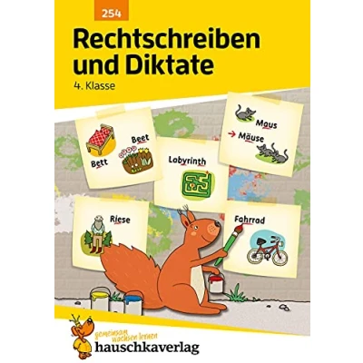 Abbildung von Deutsch 4. Klasse Übungsheft Rechtschreiben und Diktate: Rechtschreibung, Groß Kleinschreibung. Fir für den Übertritt: Erklärungen mit Übungen Lösungen (Forder Förderhefte, Band 254)