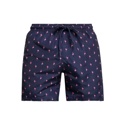 Abbildung von Urban Classics Pattern Badeshorts, Herren, Größe: 3XL, Dark blue/pink