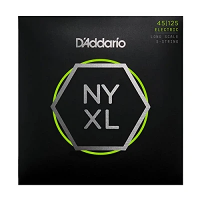 Abbildung von D&#039;Addario E Bass Gitarrensaiten Saiten Bassgitarre Strings Guitar nyxl45125 Nickel Wound LT Top/mittel BTM 45125 Lange Mensur Gitarre