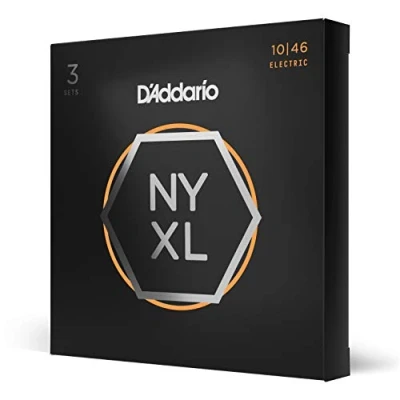 Abbildung von D&#039;Addario E Gitarren Saiten Gitarrensaiten Gitarre Premium DER BELIEBTESTEN SAITENMARKE NYXL1046 3P &quot;New York&quot; Stahl Reg. Light (10 46) 3er Pack