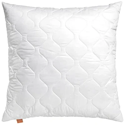 Abbildung von sleepling Basic 100 Kopfkissen, 65 x cm,Ökotex, waschbar bis 60 Grad, Made in EU, Füllmengengarantie, Größengarantie, weiß