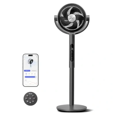 Abbildung von Levoit 20dB Standventilator sehr leise mit intelligenter Steuerung via APP &amp; Alexa, DC Motor 30m Wurfweite, Ventilator Kühlung, Fan Fernbedienung, 4 Modi 12 Stufen Std Timer