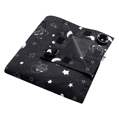Abbildung von Tommee Tippee Sleeptight tragbares Verdunkelungsrollo mit Saugnäpfen, verstellbar und leicht, Large 1,30 x 1,98 m
