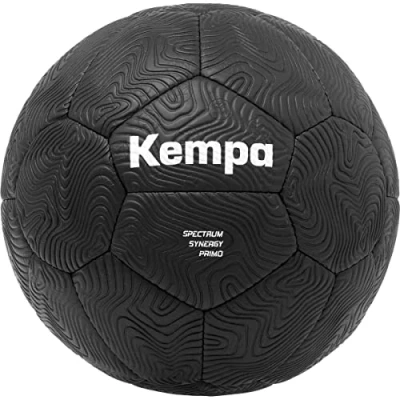 Abbildung von Kempa Spectrum Synergy Primo Black&amp;White Handball Trainings und Spielball mit einzigartiger 30 Panel Konstruktion für Jede Altersklasse geeignet schwarz Größe 0