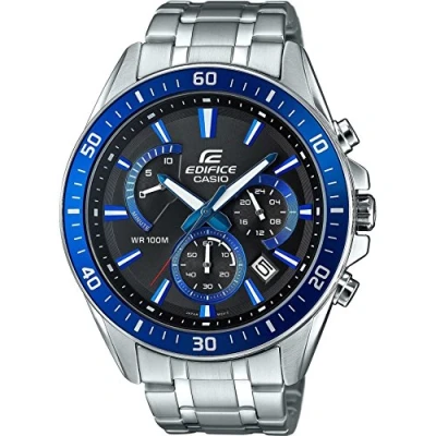 Abbildung von Casio Edifice Chronograph, Herren, Größe: One Size, Silberfarben