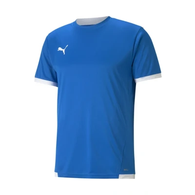 Abbildung von puma Teamliga Sport Tshirt, Herren, Größe: Large, Electric blue lemonade white