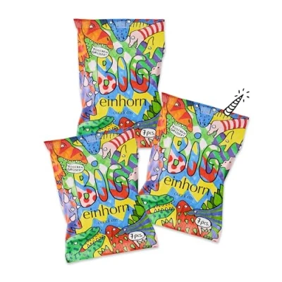 Abbildung von einhorn Kondome 21 BIG Monatsration XL Größe 57 mm vegane, hormonfreie Verhütung ohne Chemie natürlicher Gleitfilm nachhaltig und sicher