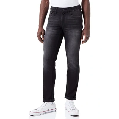 Abbildung von camel active Herren Slim Fit Madison Stretch Jeanshose Hose, Schwarz (Asphalt 88), 38W / 32L