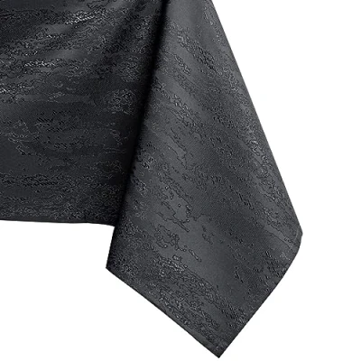Abbildung von AmeliaHome Tischdecke 140x200 cm Tischtuch Tafeldecke Fleckschutz Lotuseffekt Abwaschbar Wasserabweisend Ornament Vesta anthrazit