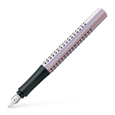 Abbildung von FABER CASTELL 140844 Füller Grip Edition Glam, Federbreite M, pearl, 1 Stück