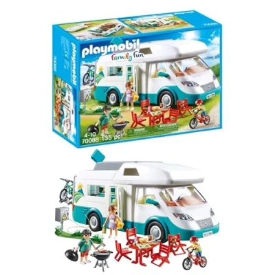 Abbildung von PLAYMOBIL Family Fun Familien Wohnmobil mit abnehmbaren Dach Spielzeug für Kinder ab 4 Jahren 70088