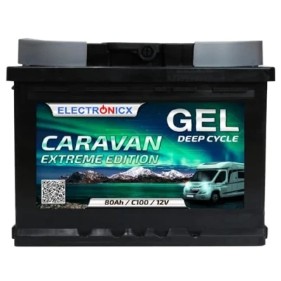 Abbildung von Gel Batterie 12v 80ah Electronicx Caravan Extreme Edition Solarbatterie Akku Solar Batterien Versorgungsbatterie Wohnwagen Wohnmobil Gelbatterie Mover