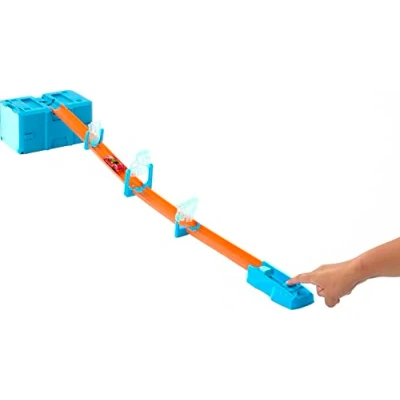 Abbildung von Hot Wheels Track Builder EIS Crash Set im Design, Fahrzeug, Container zur Aufbewahrung, kompatibel mit Anderen Tracks und Sets, für Kinder ab 4 Jahren, HKX40