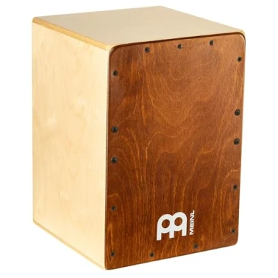 Abbildung von Meinl Percussion Jam Cajon Instrument Kleine Trommelkiste für Kinder und Erwachsene bis 1,50 m Schlagfläche Almond Birch (JC50AB)