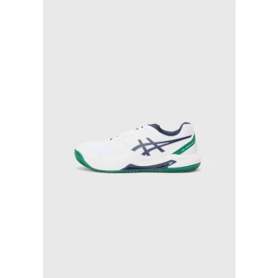 Abbildung von Asics GEL Dedicate 8 CLAY Tennisschuh für Sandplätze, Herren, Größe: 40, White/midnight Lederimitat/textil