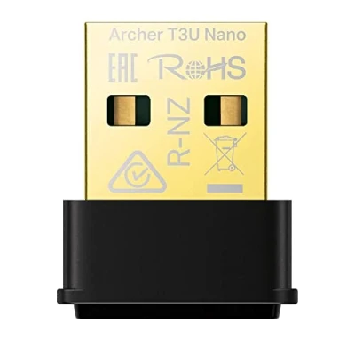 Abbildung von TP Link Archer T3U Nano WLAN Stick für PC, AC1300 Dualband USB Netzwerkkartenadapter, Größe, MU MIMO, WPA3, Windows und Mac OS
