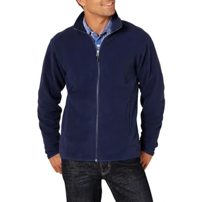 Abbildung von Amazon Essentials Herren Fleecejacke mit durchgehendem Reißverschluss (in Big und Tall erhältlich), Marineblau, XL