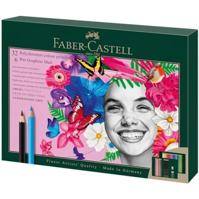 Abbildung von Faber Castell Polychromos &amp; Pitt Graphite Matt 40er