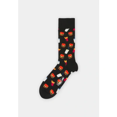 Abbildung von Happy Socks Hamburger SOCK Unisex Socken, Größe: 36 40, Black multi