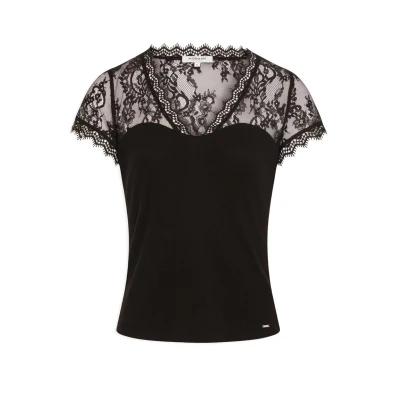 Abbildung von Morgan Damen 232 Dlami T Shirt, Schwarz, Small