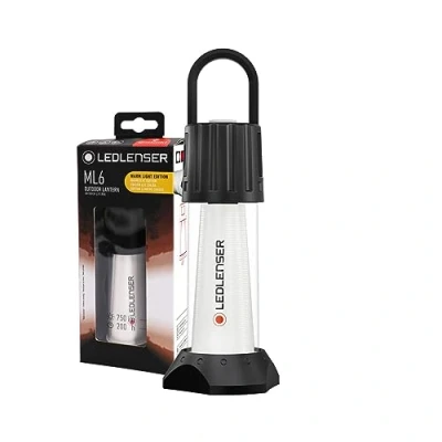 Abbildung von Ledlenser ML6 Warm Light LED Laterne, 750 Lumen, bis zu 200h Laufzeit, aufladbar mit Akku, blendfreies Licht, Powerbank, Rotlichtfunktion, Magnet, Outdoor, Camping, Schwarz