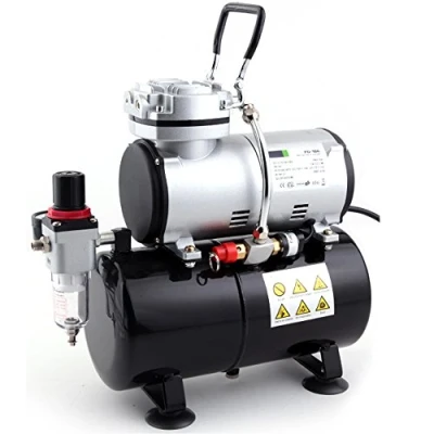 Abbildung von Fengda FD 186 Airbrush Kompressor mit Lufttank/Mächtig Luftstrom und Luftdruck/Druckbehälter/ 4 bar/Auto Stop