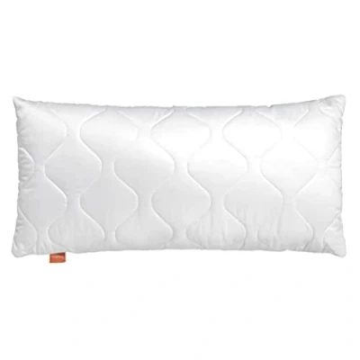 Abbildung von sleepling Komfort 100 Kopfkissen, Zierkissen, Sofakissen, 40 x 60 cm, Ökotex, waschbar bis Grad, Made in EU, Füllmengengarantie, Größengarantie, weiß