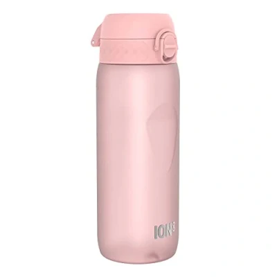 Abbildung von Ion8 Trinkflasche, 750ml, Auslaufsicher, Einhandöffnung, Sichere Verriegelung, Spülmaschinenfest, BPA frei, Tragegriff, Klappdeckel, Handgeformter Griff, Leicht zu Reinigen, Klimaneutral, Rosenquarz