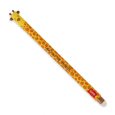 Abbildung von LEGAMI Giraffe Gelschreiber, radierbar, mit Kugel am Ende zum Löschen der Tinte, ohne das Blatt zu beschädigen, wärmeempfindliche Spitze Ø 0,7 mm