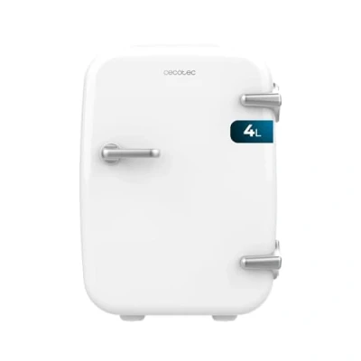 Abbildung von Cecotec Mini Kühlschrank Bolero MiniCooling 4L Havanna White, Betrieb mit 12V 220V, Kompatibel Auto und Wohnwagen, Kühl Heizfunktion, Temperaturbereich 5 65º, Einfacher Transport.