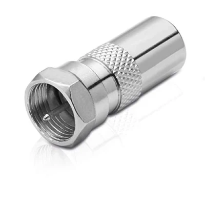 Abbildung von conecto Adapter F Stecker auf IEC Koax Stecker, Antennen zwischen für Sat Kabel und BK DVB T