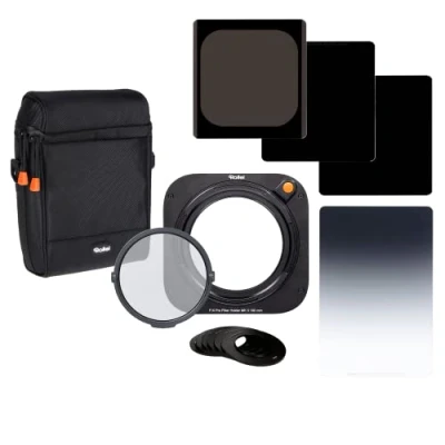 Abbildung von Rollei Filterhalter Master Set MK 3. Rechteck inkl. magnetischem CPL Filter, Adapterringen von 52 bis 82mm,Soft GND8 ,ND8 ,ND64 ,ND1000