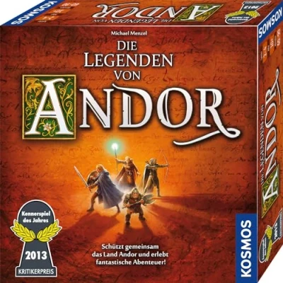 Abbildung von KOSMOS 691745 Die Legenden von Andor Das Grundspiel, Kennerspiel des Jahres 2013, kooperatives Fantasy Brettspiel ab 10 Jahren