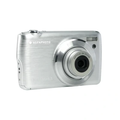 Abbildung von Agfa Photo Realishot DC8200SL kompakte Digitalkamera Silber + inkl. Tasche 16 GB SD Karte