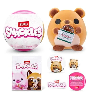 Abbildung von Snackles 13 cm großes Plüschspielzeug Serie 3 von ZURU, mit Snackmarken Accessoire