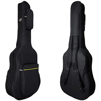 Abbildung von MINGZE 41 Zoll Gitarrentasche,Gitarren Gig Taschen,Plus Baumwolle Dicke wasserdichte verstellbare Schultergurt Gitarre Rucksack, eine Vielzahl von Farben (Schwarz)