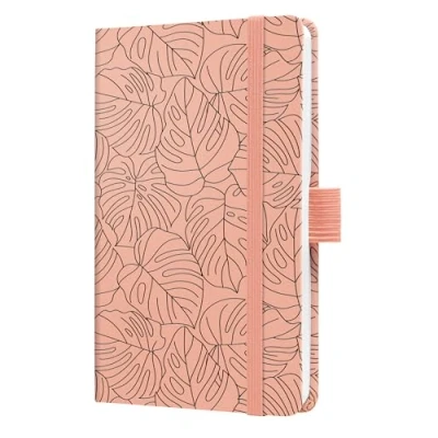 Abbildung von SIGEL J5352 Wochenkalender Jolie 2025, Rose Monstera, ca. A6, Hardcover, Gummiband, Stiftschlaufe, Einstecktasche, 174 Seiten, vegan, aus nachhaltigem Papier, Terminplaner