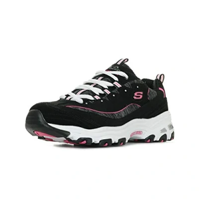 Abbildung von Skechers Damen Sneaker D&#039;Lites ME TIME Schwarz/Pink, Schuhgröße:EUR 36