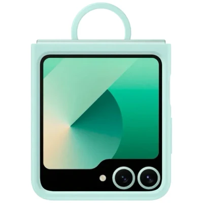 Abbildung von Samsung Silikon Back Cover mit Ring Minze Galaxy Z Flip 6