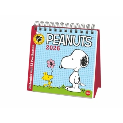 Abbildung von Peanuts Premium Postkartenkalender 2026: Kultiger Tischkalender mit 53 Postkarten von Snoopy, Charlie Brown und Co. Kalender zum Aufstellen ... oder Verschicken. (Postkartenkalender Heye)