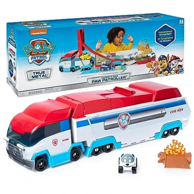 Abbildung von PAW PATROL True Metal Launch&#039;N Haul Patroller mit Robodog, für Metall Fahrzeuge, Maßstab 1:55, Spielzeug geeignet Kinder ab 3 Jahren