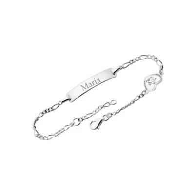 Abbildung von 925er Silber Armband Herz mit Engel Armbänder