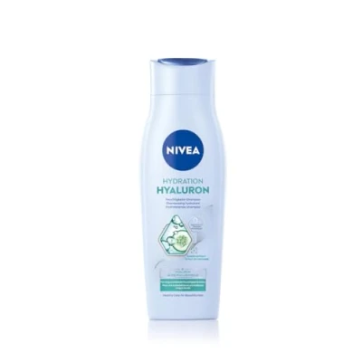 Abbildung von NIVEA Hydration Hyaluron Feuchtigkeits Shampoo, Haarpflege für trockenes Haar mit Hyaluron, veganes Haarshampoo ohne Silikone natürlichen Glanz (250 ml)