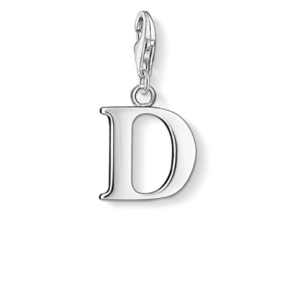 Abbildung von Thomas Sabo Damen Charm Anhänger D Buchstabe Club 925 Sterling Silber 0178 001 12