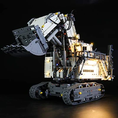 Abbildung von LIGHTAILING Licht Set Für (Technic Liebherr Bagger R 9800) Modell LED Kompatibel Mit Lego 42100(Modell Nicht Enthalten)