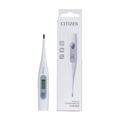 Abbildung von Citizen CTA303 Antibakterielles, wasserfestes, digitales medizinisches Thermometer mit Fieberalarm, oral, Achselhöhle, rektal, genaue Messungen für Erwachsene, Kinder, Kleinkinder und Babys