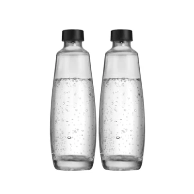 Abbildung von SodaStream 1L DUO Glasflasche Spülmaschinenfest Kompatibel für und E elegantes Design 2er Pack
