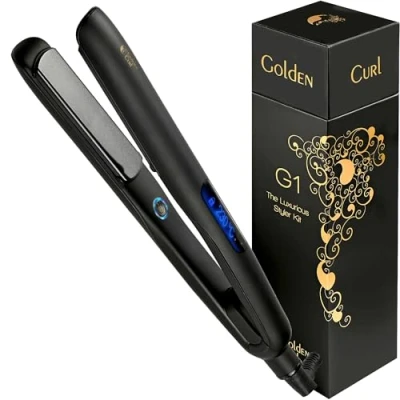 Abbildung von Glätteisen Locken und Glätten Haarglätter 5 Jahre Sorgenfreiheit Haar Styling Hair Straightener lockenstab 2 in 1 zum machen (New G1)